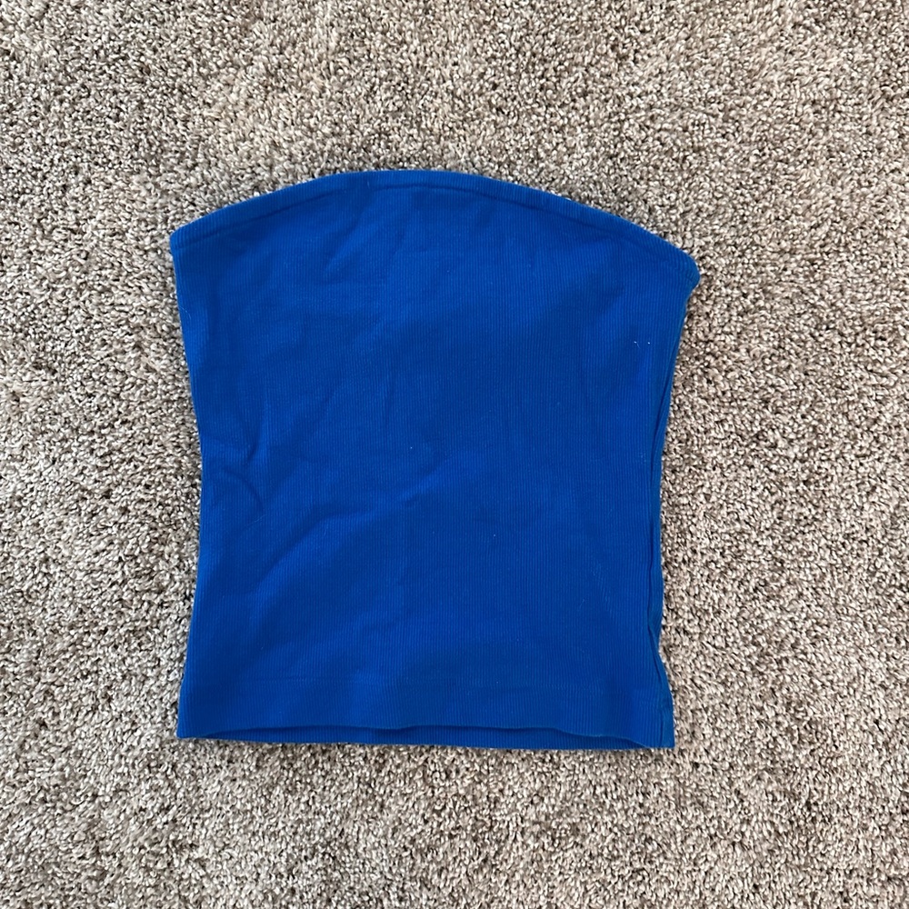 anthropology tube top blue